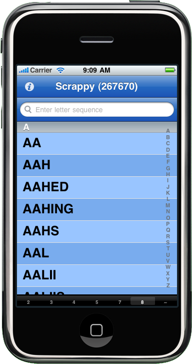iphone screenshot of Scrappy